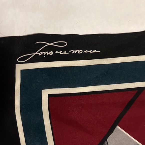 Designer Silk Print Scarf - Picture 6 of 6